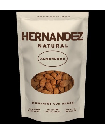 NATURAL CRUDO ALMENDRAS PIEL DOY PACK 140 GRS. 12 UDS. HERNZ