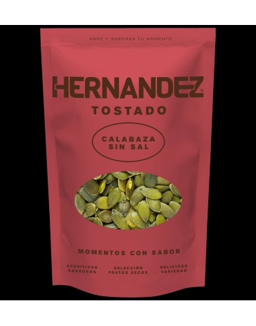 TOSTADO SIN SAL CALABAZA MONDADA DOY PACK 140 GRS. 12 UDS. HERNZ