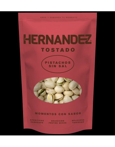 TOSTADO SIN SAL PISTACHOS DOY PACK 140 GRS. 12 UDS. HERNZ