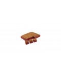 PLANCHA BIZCOCHO RED VELVET 1.92 KG. 1 UDS. CORTADO 30 PORCIONES BELLSOLA