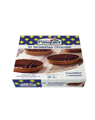 ESTUCHE TARTALETA CHOCOLATE 80 GRS. 10 UDS. PASQUIER